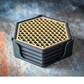 Honeycomb Drink Coasters - Set of 4 - My Store