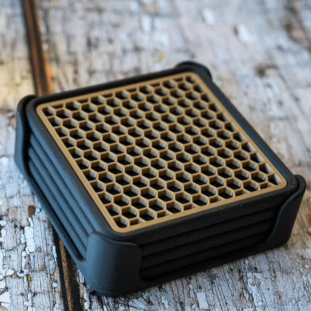Honeycomb Drink Coasters - Set of 4 - My Store